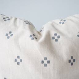 Gray Tribal Hemp Hand Woven Natural Dye Color Hmong Lumbar Pillow Cover - thumbnail 2