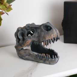 Small T-Rex Tabletop Sculpture Textured Natural Or Hand-Gilded Gold - thumbnail 1