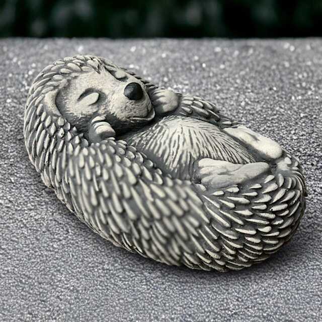 Concrete Hedgehog Statue Stone Figurine Outdoor Animal Sculpture Cement Wildlife Ornament Handmade Front Door Decor - image 1