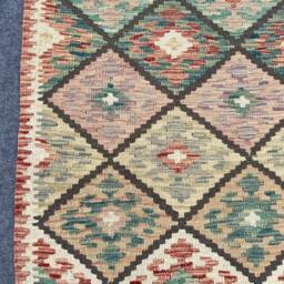 3'5x5 Kilim Rug - Afghan Handmade Area Living Room Office Flatweave Wool Oushak 100x145cm - thumbnail 3