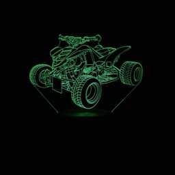 Quad Bike Led Night Light, Gift, Gifts For Him, Her, Lights, Bedroom Light - thumbnail 1