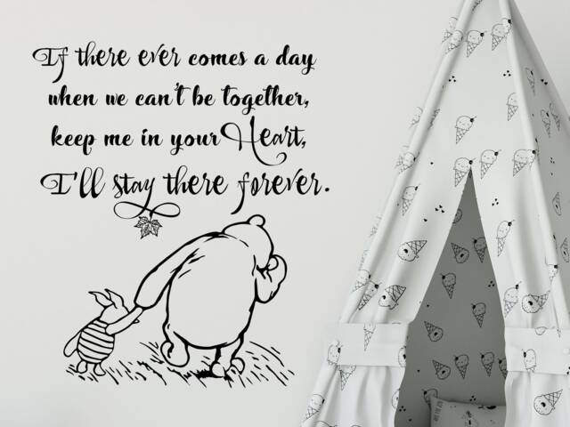 40% Off Winnie The Pooh Nursery Wall Decal - Classic The Stickers Kids Room Decor Quote R78 - image 1