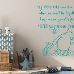 40% Off Winnie The Pooh Nursery Wall Decal - Classic The Stickers Kids Room Decor Quote R78 - thumbnail 3