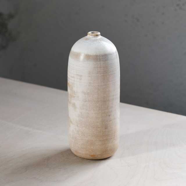 Handmade Ceramic Vase - Minimalist Earth Tone Glaze, Modern Home Decor - image 1