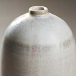 Handmade Ceramic Vase - Minimalist Earth Tone Glaze, Modern Home Decor - thumbnail 2
