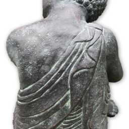 Thinking Buddha Statue Stone Home Or Garden Ornament 33cm/13 - thumbnail 4