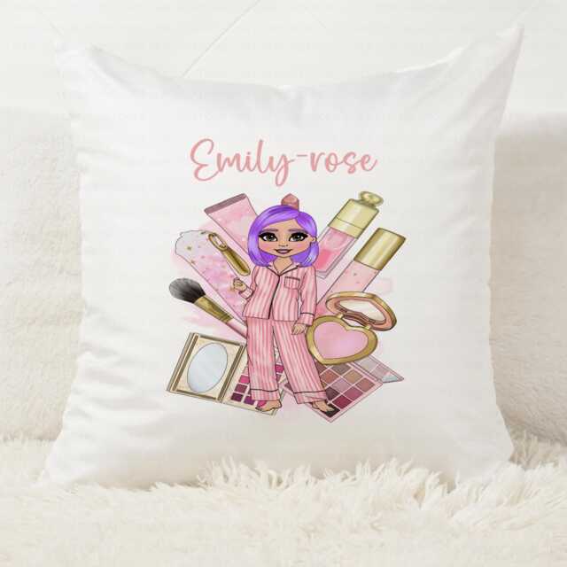 Personalised Cushion. Beauty Cushion. Makeup Customised Gift. Handmade. Throw Pillow. Home D??cor. Living Room Decor - image 1