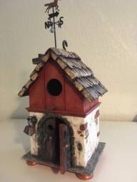 School House Spirit - Angel House.mixed Media By Tazz. Created To Let Your Angels Know They Are Welcome.genuine Angelite Bead Included - thumbnail 1
