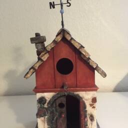 School House Spirit - Angel House.mixed Media By Tazz. Created To Let Your Angels Know They Are Welcome.genuine Angelite Bead Included - thumbnail 2