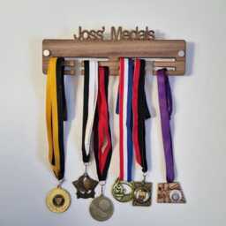 Personalised All Medals Medal Hanger - Wood Colours, Custom Name & Colour - thumbnail 2