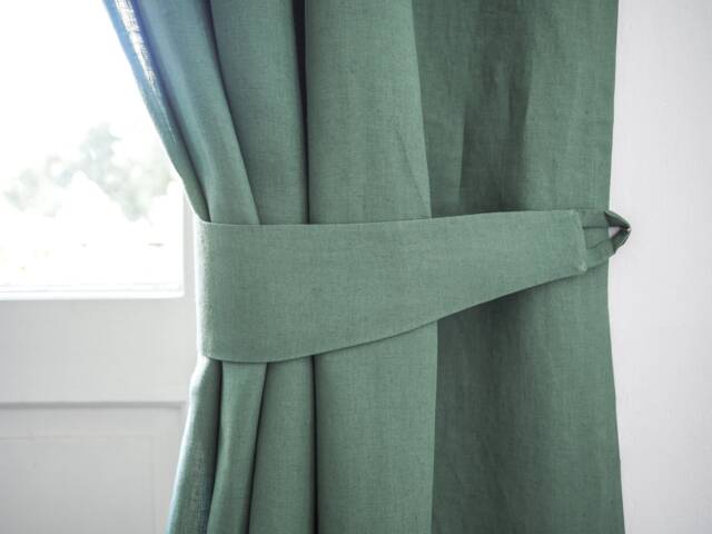 Handmade Green Curtain Hold-Back - Rustic Greenery Home Accent - image 1