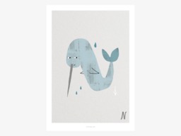 Poster Mural/Abc Kids N Poster, Animal Alphabet, Letters, Children's Room Wall Decoration Room, Art Print, As A Gift - thumbnail 1