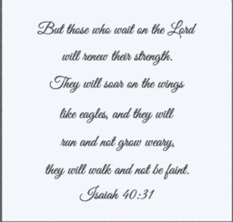 Isaiah 4031 But Those Who Wait On The Lord Will Renew Their Strength. They Soar Wings Like Eagles, Wall Decal - Vinyl Decal - thumbnail 2