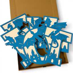 Wooden Dragon Name Sign - Personalised Plaque Custom Decor Theme Nursery Wall Art - thumbnail 3