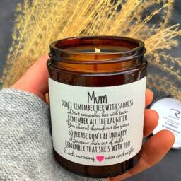 Mum Sympathy Candle, Aromatherapy Gift For Loss, Thinking Of You At Christmas, Christmas Mum - thumbnail 2