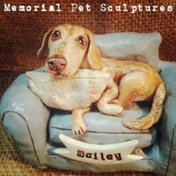 Personalized Pet Clay Folk Art Sculpture Or Memorial Based On Your Pets Photo - thumbnail 3