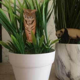Plant Buddy Decorations , Panda Gift Ideas, Tiger Lover Gifts, Tiger Plant Stakes , Decor , House Gifts - thumbnail 3