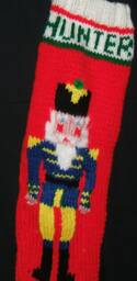 Personalized Hand Knitted Christmas Stocking - thumbnail 1