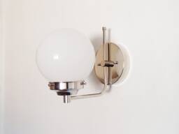 Modern Sconce - Minimalist Bathroom Lighting Glass Globe Bedside Entryway Light Contemporary Hallway Ul Listed