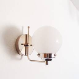 Modern Sconce - Minimalist Bathroom Lighting Glass Globe Bedside Entryway Light Contemporary Hallway Ul Listed - thumbnail 2
