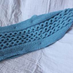 Snuggly, Chic Swaddle Blanket [Pattern] - Knit Baby Sack Newborn Photo Shower Gift Boy Girl - thumbnail 2
