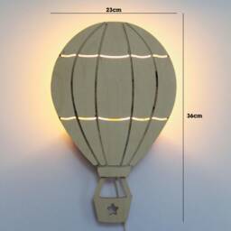 Wall Lamp Air Balloon, Childern's Room, Kidsroom, Newborn Nursery Light - thumbnail 2