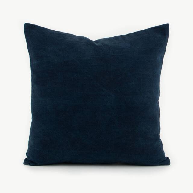 Handwoven Indigo Pillow Cover, Hmong Hill Tribe Organic Cotton, Rustic Ethnic Cushion - image 1