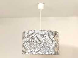Black & White Gold Flower Lampshade Or Pendant Light - A Chic Romantic Christmas Birthday Gift Idea - thumbnail 1
