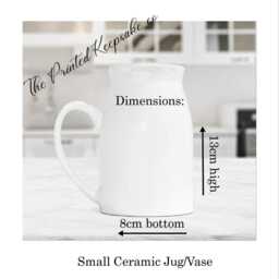 Personalised Sympathy Flower Jug Vase, Rememberance Gift, Small Jug, Memorial Gift, Loss Grief Keepsake - thumbnail 2