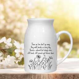 Personalised Sympathy Flower Jug Vase, Rememberance Gift, Small Jug, Memorial Gift, Loss Grief Keepsake - thumbnail 3