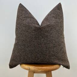 Brown Copper Linen Pillow Cover, Fall Throw Cover 18x18, European Sham 26x26, Lumbar For Bed 14x24 - Custom Size - thumbnail 2