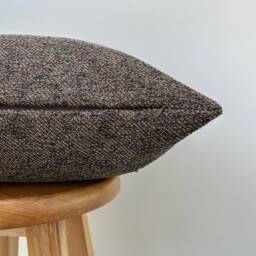 Brown Copper Linen Pillow Cover, Fall Throw Cover 18x18, European Sham 26x26, Lumbar For Bed 14x24 - Custom Size - thumbnail 3