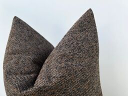 Brown Copper Linen Pillow Cover, Fall Throw Cover 18x18, European Sham 26x26, Lumbar For Bed 14x24 - Custom Size - thumbnail 1