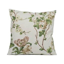 Schumacher - Betty Chintz Quiet Pink Lush Floral Cushion Cover Handmade Throw Pillow Designer Home D??cor - thumbnail 2