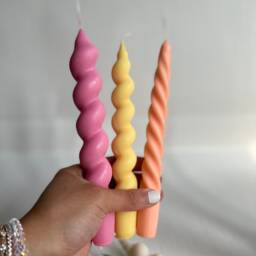 Taper Twist Candles Decorative Vegan Soy Wax Spiral Candles - thumbnail 2