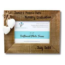 Pre-School/Nursery Graduation - Personalised Driftwood Photo Frame 6x4 - thumbnail 3