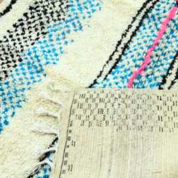 Modern Moroccan Azilal Rug - Abstract Wool Hand-Knotted Area Carpet - thumbnail 4