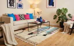 Modern Moroccan Azilal Rug - Abstract Wool Hand-Knotted Area Carpet - thumbnail 1