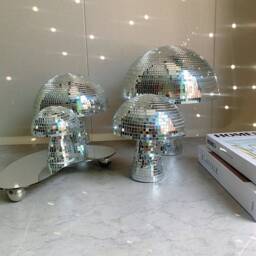 Handmade Disco Ball Mushroom Decor - Party & Home Decoration - thumbnail 2