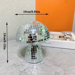 Handmade Disco Ball Mushroom Decor - Party & Home Decoration - thumbnail 4