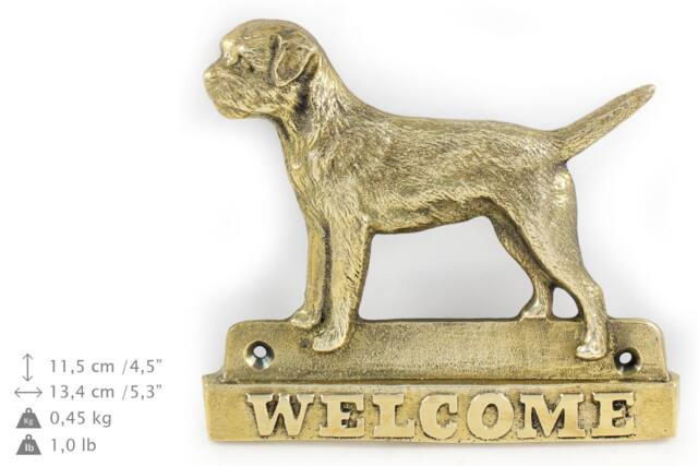 Border Terrier, Dog Welcome, Hanging Decoration, Limited Edition, Artdog - image 1