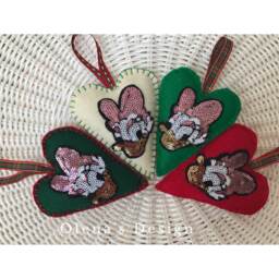 Felt Christmas Ornaments Felt Decoration Sequin Daisy Duck One Ornament Heart Holiday Accessory D??cor Shower Baby Gift - thumbnail 2