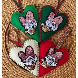 Felt Christmas Ornaments Felt Decoration Sequin Daisy Duck One Ornament Heart Holiday Accessory D??cor Shower Baby Gift - thumbnail 3