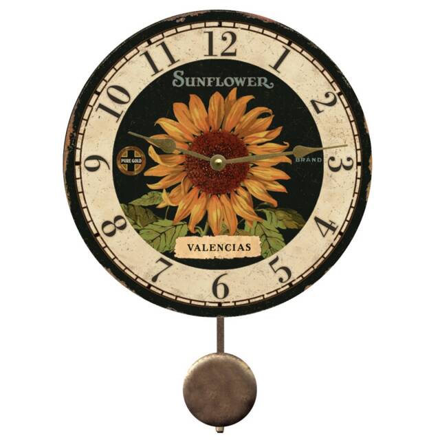 Valencias Sunflower Pendulum Clock - image 1