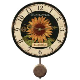 Valencias Sunflower Pendulum Clock - thumbnail 1