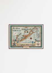 Vintage Bermuda Map Print 1947 Island Wall Art - thumbnail 1