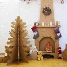 Digital File - Laser Cut 3D Christmas Tree 47 Inch Nordic Design Dxf Ai PDF Crd Eps - thumbnail 2
