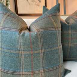 Kravet Shetland Plaid in Teal Wool By Mulberry For Kravet-Cover(S - Backordered April - thumbnail 2