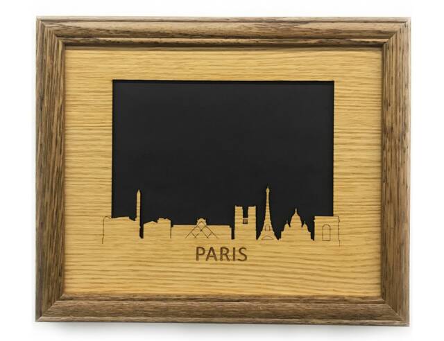 Paris Skyline Picture Frame - 8x10 Holds 5x7 Photo - image 1