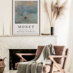 Monet Exhibition Poster, Impression Sunrise, Gallery Quality Art, Scenery Floral, Garden, Scenery, Nature, Wall Art Decor, Gift - thumbnail 3